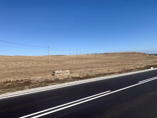 Buildig land plot, facing an asphalt road for sale near Pomorie town, Bulgaria, Kamenar