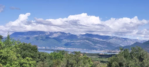 Urbanized plot with sea view of 4.183m2 in village Ljesevici, Tivat Bay, Donja Lastva, Montenegro